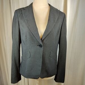 NWT Worthington VTG Grey‎ Womens Stretch Blazer Size 8 Career Business Corpcore